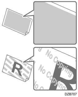 Copy prevention image illustration