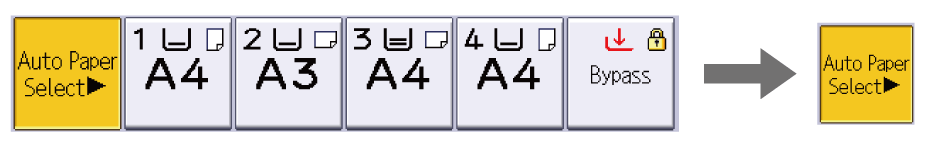 Operation panel screen illustration