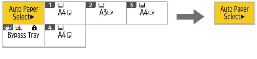 Operation panel screen illustration