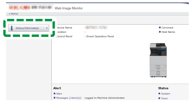 Web browser screen illustration