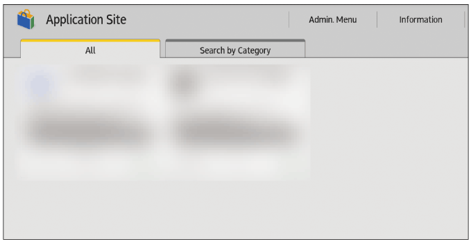 Operation panel screen illustration