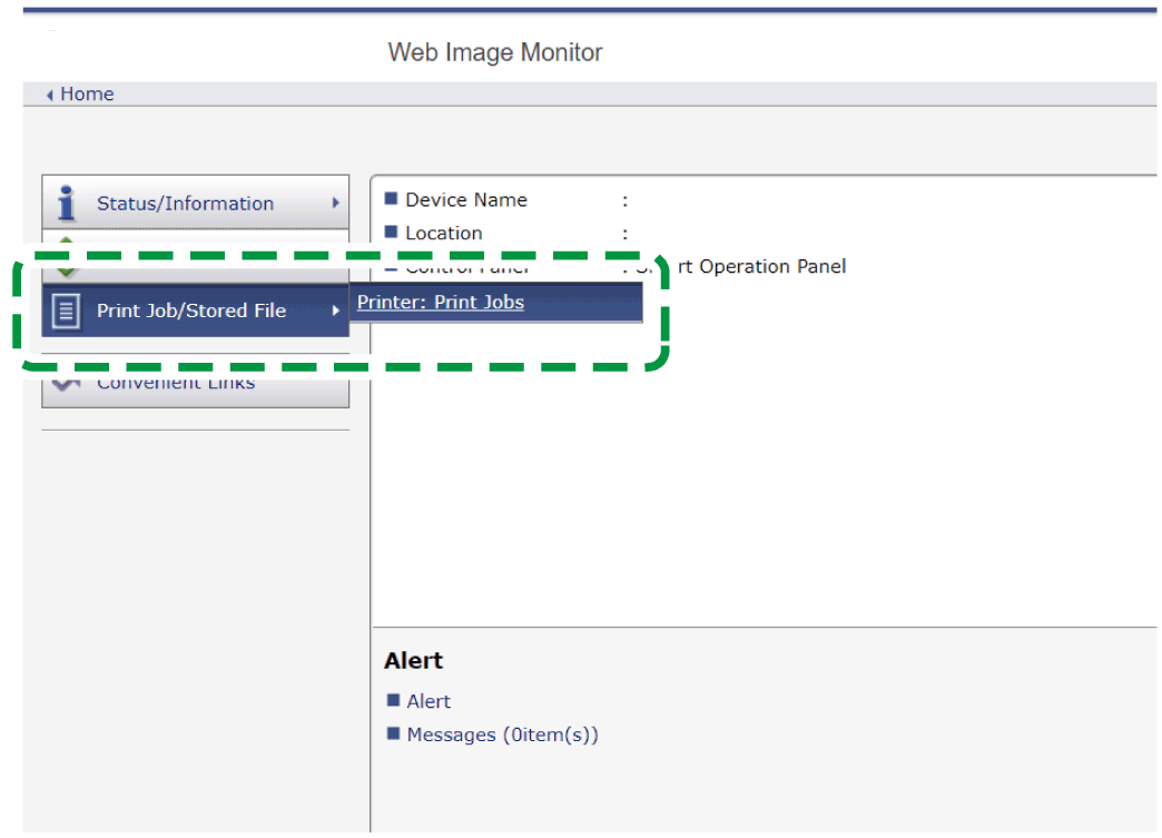 Web browser screen illustration