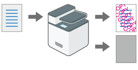 Illustration of preventing data leaks from printed sheets