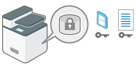 Illustration of encrypting data to prevent data leaks caused by a stolen or disposed machine