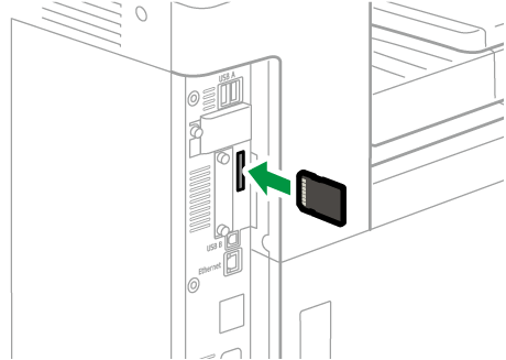 llustration of SD card options