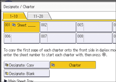 Operation panel screen illustration