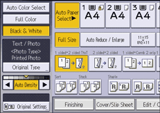 Operation panel screen illustration