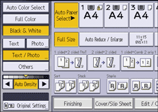 Operation panel screen illustration