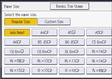 Operation panel screen illustration