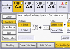 Operation panel screen illustration