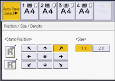 Operation panel screen illustration