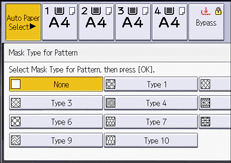 Operation panel screen illustration