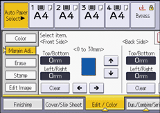 Operation panel screen illustration