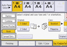 Operation panel screen illustration