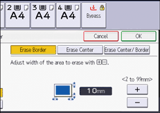 Operation panel screen illustration