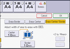 Operation panel screen illustration