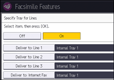 Operation panel screen illustration