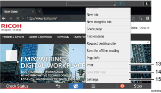 Illustration of changing modes numbered callout illustration