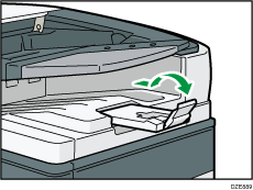 One-pass duplex scanning ADF illustration