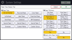 Operation panel screen illustration