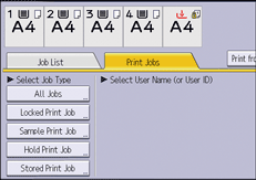 Operation panel screen illustration