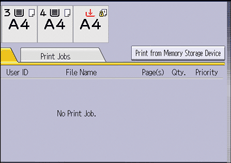 Operation panel screen illustration