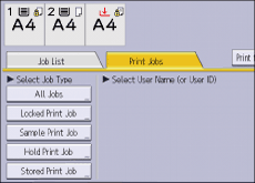 Operation panel screen illustration