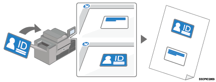 Illustration of ID card copy