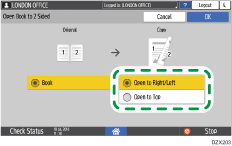 Operation panel screen illustration