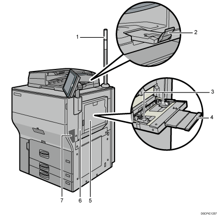 Main unit illustration numbered callout illustration