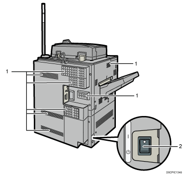 Main unit illustration numbered callout illustration