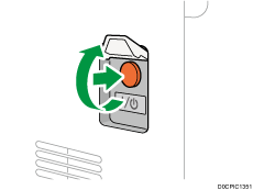 Main power switch illustration