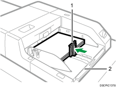 Multi bypass tray (Tray A) illustration numbered callout illustration