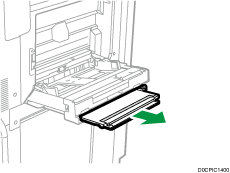 Multi bypass banner sheet tray illustration