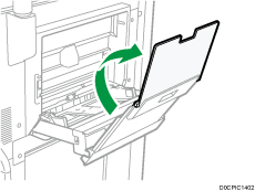 Multi bypass banner sheet tray illustration