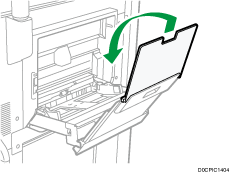 Multi bypass banner sheet tray illustration