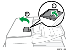 One-pass duplex scanning ADF illustration