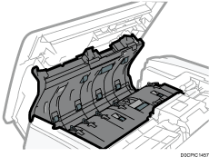 One-pass duplex scanning ADF illustration