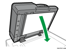 One-pass duplex scanning ADF illustration numbered callout illustration