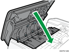 One-pass duplex scanning ADF illustration