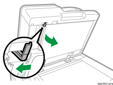 One-pass duplex scanning ADF illustration