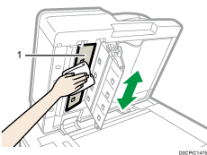 One-pass duplex scanning ADF illustration numbered callout illustration