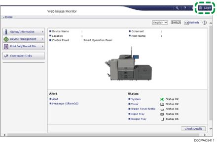 Web browser screen illustration