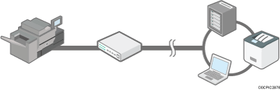 illustration of a local area network