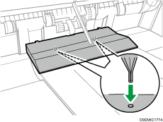 Z-fold support tray 3 illustration