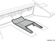 Z-fold support tray 2 illustration