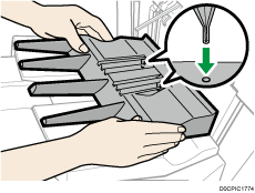 Banner support tray illustration