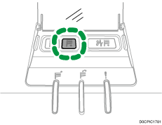 Tray Lowering button illustration