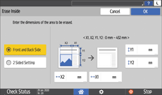 Ilustración de la pantalla del panel de mandos