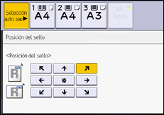 Ilustración de la pantalla del panel de mandos